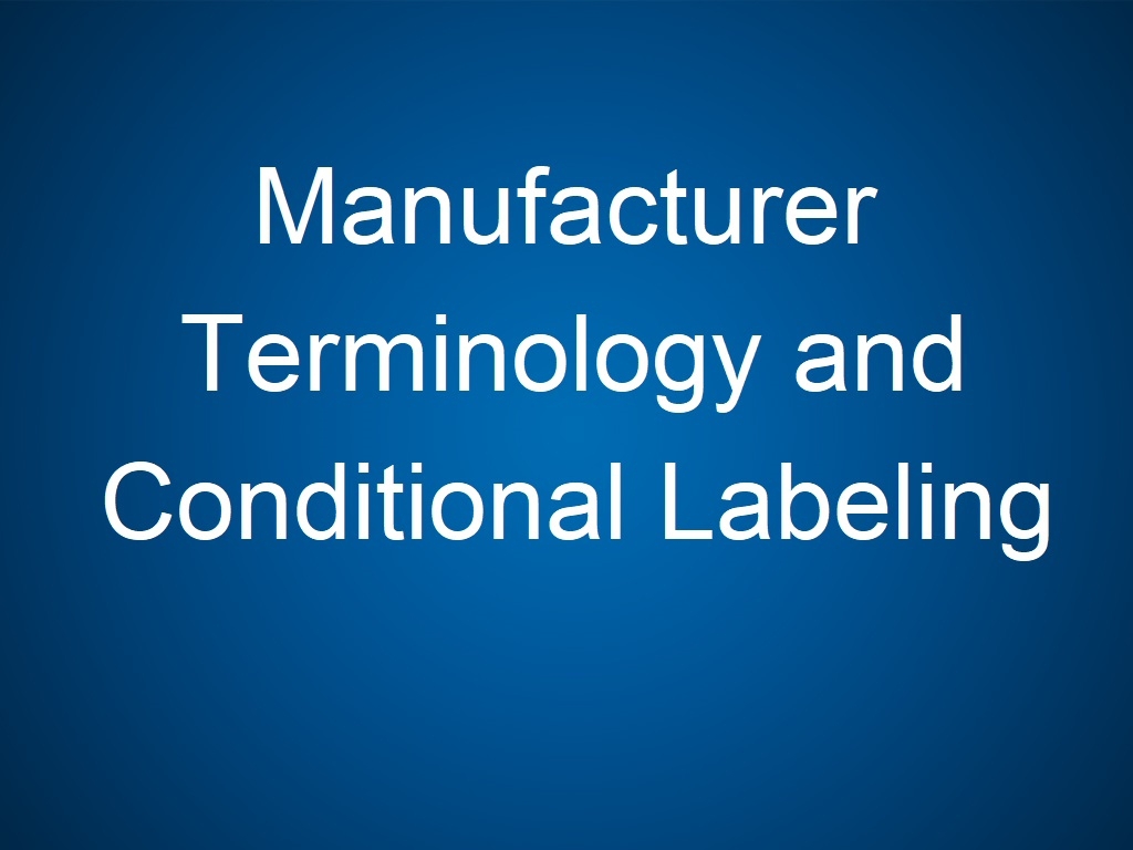 MRI Manufacturer Terminology and Conditional Labeling (CE ARRT) 2019