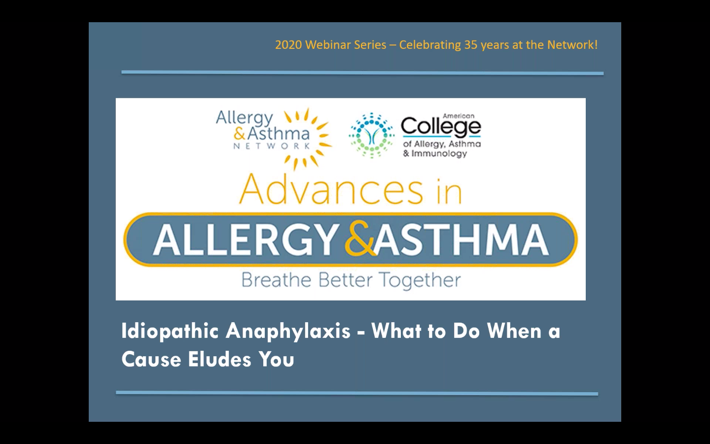 Idiopathic Anaphylaxis (CE Nurse)