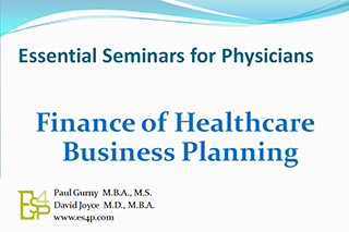 Financial Skills for Healthcare Business Planning (CME)