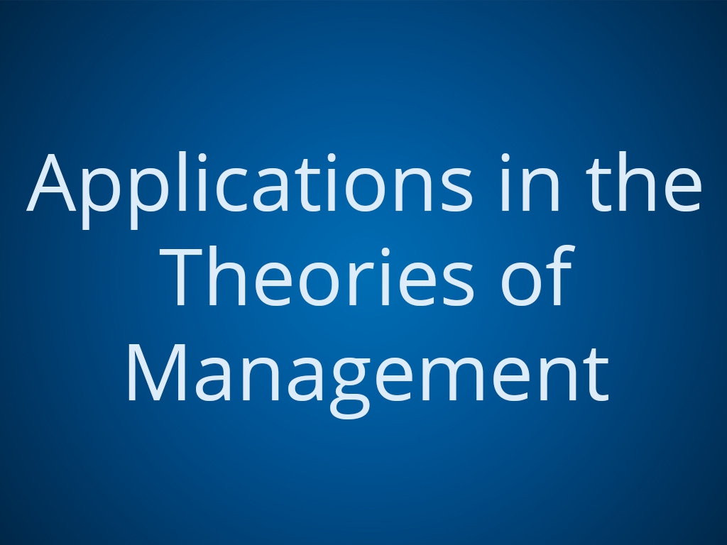 Applications in the Theories of Management for Healthcare (CE)